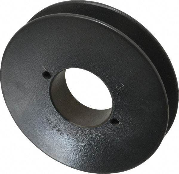 Browning - 1 Groove, 3/8 to 1-1/2 Bore Diam, 4.45" Outside Diam, QD Bushed V Belt Sheave - 3.7 A Diam Belt Pitch - Industrial Tool & Supply