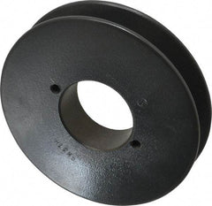 Browning - 1 Groove, 3/8 to 1-1/2 Bore Diam, 4.45" Outside Diam, QD Bushed V Belt Sheave - 3.7 A Diam Belt Pitch - Industrial Tool & Supply