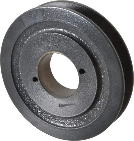 Browning - 1 Groove, 3/8 to 1-1/2 Bore Diam, 4.95" Outside Diam, QD Bushed V Belt Sheave - 4.2 A Diam Belt Pitch - Industrial Tool & Supply