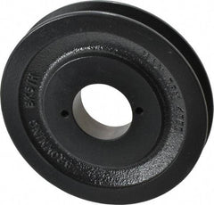 Browning - 1 Groove, 3/8 to 1-1/2 Bore Diam, 5.45" Outside Diam, QD Bushed V Belt Sheave - 4.7 A Diam Belt Pitch - Industrial Tool & Supply