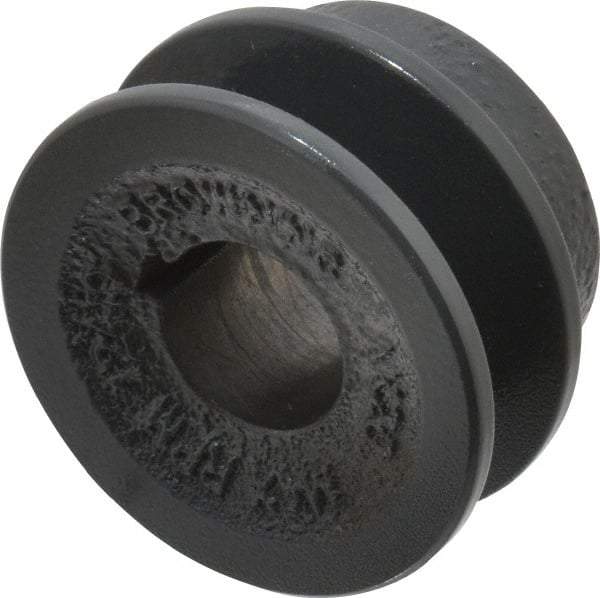 Browning - 3/4" Bore, 15/16 Long, 2" Outside Diam, Finished Bore Single Groove V Belt Sheave - 21/32" Wide, 1.46" Pitch Diam of 3L Belt, 1.8" Pitch Diam of 4L Belt - Industrial Tool & Supply