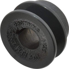 Browning - 3/4" Bore, 15/16 Long, 2" Outside Diam, Finished Bore Single Groove V Belt Sheave - 21/32" Wide, 1.46" Pitch Diam of 3L Belt, 1.8" Pitch Diam of 4L Belt - Industrial Tool & Supply