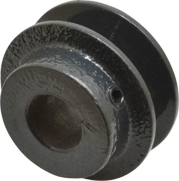 Browning - 3/4" Bore, 15/16 Long, 2.2" Outside Diam, Finished Bore Single Groove V Belt Sheave - 21/32" Wide, 1.66" Pitch Diam of 3L Belt, 2" Pitch Diam of 4L Belt - Industrial Tool & Supply