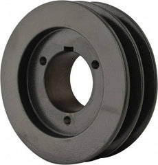 Browning - 2 Groove, 1/2 to 1-3/4 Bore Diam, 5.15" Outside Diam, QD Bushed V Belt Sheave - 4.4 A Diam Belt Pitch - Industrial Tool & Supply