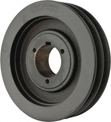 Browning - 2 Groove, 1/2 to 1-3/4 Bore Diam, 7.15" Outside Diam, QD Bushed V Belt Sheave - 6.4 A Diam Belt Pitch - Industrial Tool & Supply