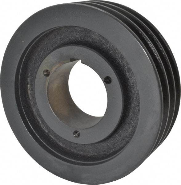 Browning - 3 Groove, 3/4 to 2-11/16 Bore Diam, 7-3/4" Outside Diam, QD Bushed V Belt Sheave - 7.0 A Diam Belt Pitch - Industrial Tool & Supply