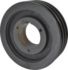 Browning - 3 Groove, 3/4 to 2-11/16 Bore Diam, 7-3/4" Outside Diam, QD Bushed V Belt Sheave - 7.0 A Diam Belt Pitch - Industrial Tool & Supply