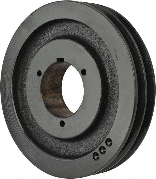 Browning - 2 Groove, 3/4 to 2-11/16 Bore Diam, 8.95" Outside Diam, QD Bushed V Belt Sheave - 8.2 A Diam Belt Pitch - Industrial Tool & Supply