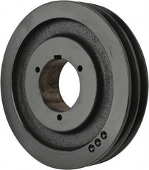 Browning - 2 Groove, 3/4 to 2-11/16 Bore Diam, 8.95" Outside Diam, QD Bushed V Belt Sheave - 8.2 A Diam Belt Pitch - Industrial Tool & Supply