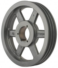 Browning - 3 Groove, 3/4 to 2-11/16 Bore Diam, 12-3/4" Outside Diam, QD Bushed V Belt Sheave - 12.0 A Diam Belt Pitch - Industrial Tool & Supply