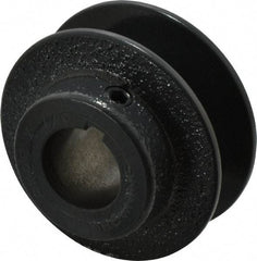 Browning - 7/8" Bore, 1-1/16 Long, 2-1/2" Outside Diam, Finished Bore Single Groove V Belt Sheave - 13/16" Wide, 2.3 Belt Pitch B, 1.9" Pitch Diam of 4L Belt - Industrial Tool & Supply