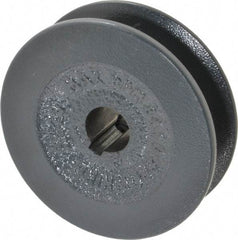 Browning - 5/8" Bore, 1-1/16 Long, 2.8" Outside Diam, Finished Bore Single Groove V Belt Sheave - 13/16" Wide, 2.6 Belt Pitch B, 2.2" Pitch Diam of 4L Belt - Industrial Tool & Supply