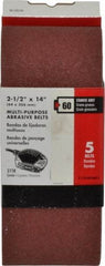 Porter-Cable - 2-1/2" Wide x 14" OAL, 60 Grit, Aluminum Oxide Abrasive Belt - Aluminum Oxide, Medium, Coated, X Weighted Cloth Backing - Industrial Tool & Supply