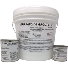 Made in USA - 2 Gal Concrete Repair/Resurfacing - Medium Gray, 25 Sq Ft Coverage, Epoxy Resin - Industrial Tool & Supply