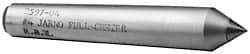 Made in USA - Carbide-Tipped Alloy Steel Standard Point Solid Dead Center - Jarno 7 Taper, 5-1/4" OAL - Industrial Tool & Supply