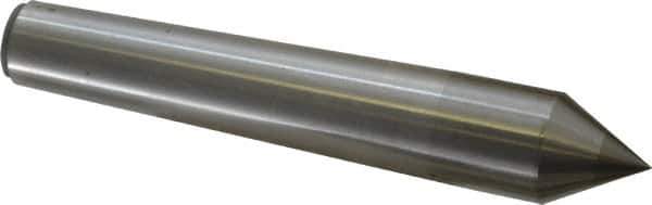 Made in USA - Carbide-Tipped Alloy Steel Standard Point Solid Dead Center - Jarno 8 Taper, 6" OAL - Industrial Tool & Supply