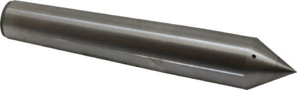 Made in USA - Carbide-Tipped Alloy Steel Standard Point Solid Dead Center - Jarno 9 Taper, 6-3/4" OAL - Industrial Tool & Supply