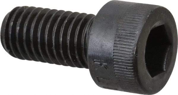 Made in USA - M10x1.50 Metric Coarse Hex Socket Drive, Socket Cap Screw - Grade 12.9 Alloy Steel, Black Oxide Finish, Fully Threaded, 20mm Length Under Head - Industrial Tool & Supply
