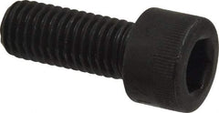 Made in USA - M10x1.50 Metric Coarse Hex Socket Drive, Socket Cap Screw - Grade 12.9 Alloy Steel, Black Oxide Finish, Fully Threaded, 25mm Length Under Head - Industrial Tool & Supply