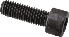 Made in USA - M10x1.50 Metric Coarse Hex Socket Drive, Socket Cap Screw - Grade 12.9 Alloy Steel, Black Oxide Finish, Fully Threaded, 30mm Length Under Head - Industrial Tool & Supply