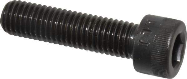 Made in USA - M10x1.50 Metric Coarse Hex Socket Drive, Socket Cap Screw - Grade 12.9 Alloy Steel, Black Oxide Finish, Fully Threaded, 40mm Length Under Head - Industrial Tool & Supply