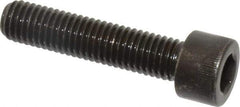 Made in USA - M10x1.50 Metric Coarse Hex Socket Drive, Socket Cap Screw - Grade 12.9 Alloy Steel, Black Oxide Finish, Fully Threaded, 45mm Length Under Head - Industrial Tool & Supply