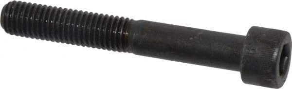 Made in USA - M10x1.50 Metric Coarse Hex Socket Drive, Socket Cap Screw - Grade 12.9 Alloy Steel, Black Oxide Finish, Partially Threaded, 70mm Length Under Head - Industrial Tool & Supply
