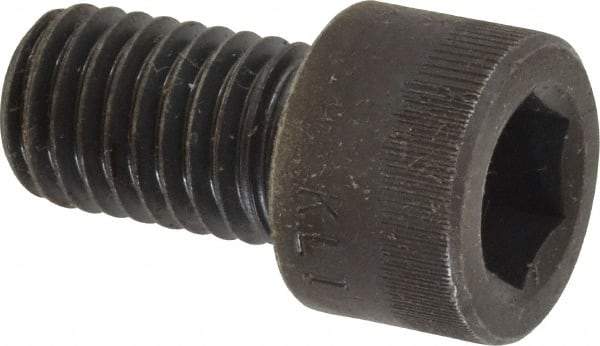 Made in USA - M12x1.75 Metric Coarse Hex Socket Drive, Socket Cap Screw - Grade 12.9 Alloy Steel, Black Oxide Finish, Fully Threaded, 20mm Length Under Head - Industrial Tool & Supply