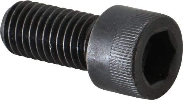 Made in USA - M12x1.75 Metric Coarse Hex Socket Drive, Socket Cap Screw - Grade 12.9 Alloy Steel, Black Oxide Finish, Fully Threaded, 25mm Length Under Head - Industrial Tool & Supply