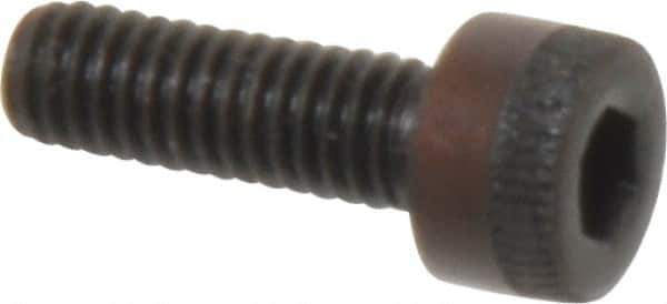 Made in USA - M4x0.70 Metric Coarse Hex Socket Drive, Socket Cap Screw - Grade 12.9 Alloy Steel, Black Oxide Finish, Fully Threaded, 12mm Length Under Head - Industrial Tool & Supply