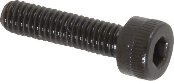 Made in USA - M4x0.70 Metric Coarse Hex Socket Drive, Socket Cap Screw - Grade 12.9 Alloy Steel, Black Oxide Finish, Fully Threaded, 16mm Length Under Head - Industrial Tool & Supply