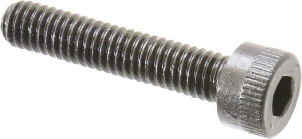 Made in USA - M4x0.70 Metric Coarse Hex Socket Drive, Socket Cap Screw - Grade 12.9 Alloy Steel, Black Oxide Finish, Fully Threaded, 20mm Length Under Head - Industrial Tool & Supply