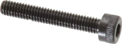 Made in USA - M4x0.70 Metric Coarse Hex Socket Drive, Socket Cap Screw - Grade 12.9 Alloy Steel, Black Oxide Finish, Fully Threaded, 25mm Length Under Head - Industrial Tool & Supply