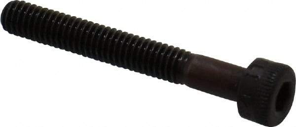 Made in USA - M4x0.70 Metric Coarse Hex Socket Drive, Socket Cap Screw - Grade 12.9 Alloy Steel, Black Oxide Finish, Partially Threaded, 30mm Length Under Head - Industrial Tool & Supply