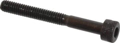 Made in USA - M4x0.70 Metric Coarse Hex Socket Drive, Socket Cap Screw - Grade 12.9 Alloy Steel, Black Oxide Finish, Partially Threaded, 35mm Length Under Head - Industrial Tool & Supply