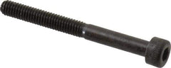 Made in USA - M4x0.70 Metric Coarse Hex Socket Drive, Socket Cap Screw - Grade 12.9 Alloy Steel, Black Oxide Finish, Partially Threaded, 40mm Length Under Head - Industrial Tool & Supply