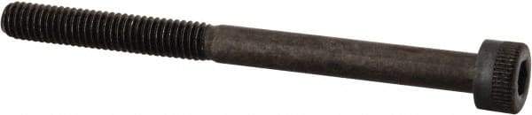 Made in USA - M4x0.70 Metric Coarse Hex Socket Drive, Socket Cap Screw - Grade 12.9 Alloy Steel, Black Oxide Finish, Partially Threaded, 50mm Length Under Head - Industrial Tool & Supply