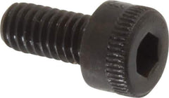 Made in USA - M4x0.70 Metric Coarse Hex Socket Drive, Socket Cap Screw - Grade 12.9 Alloy Steel, Black Oxide Finish, Fully Threaded, 8mm Length Under Head - Industrial Tool & Supply
