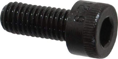 Made in USA - M5x0.80 Metric Coarse Hex Socket Drive, Socket Cap Screw - Grade 12.9 Alloy Steel, Black Oxide Finish, Fully Threaded, 12mm Length Under Head - Industrial Tool & Supply