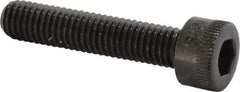 Made in USA - M5x0.80 Metric Coarse Hex Socket Drive, Socket Cap Screw - Grade 12.9 Alloy Steel, Black Oxide Finish, Fully Threaded, 25mm Length Under Head - Industrial Tool & Supply