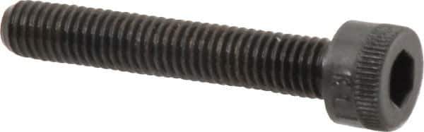 Made in USA - M5x0.80 Metric Coarse Hex Socket Drive, Socket Cap Screw - Grade 12.9 Alloy Steel, Black Oxide Finish, Fully Threaded, 30mm Length Under Head - Industrial Tool & Supply