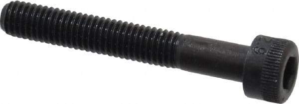 Made in USA - M5x0.80 Metric Coarse Hex Socket Drive, Socket Cap Screw - Grade 12.9 Alloy Steel, Black Oxide Finish, Partially Threaded, 35mm Length Under Head - Industrial Tool & Supply