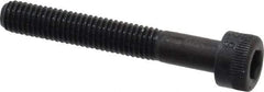 Made in USA - M5x0.80 Metric Coarse Hex Socket Drive, Socket Cap Screw - Grade 12.9 Alloy Steel, Black Oxide Finish, Partially Threaded, 35mm Length Under Head - Industrial Tool & Supply