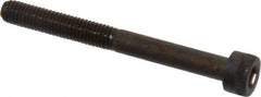 Made in USA - M5x0.80 Metric Coarse Hex Socket Drive, Socket Cap Screw - Grade 12.9 Alloy Steel, Black Oxide Finish, Partially Threaded, 50mm Length Under Head - Industrial Tool & Supply