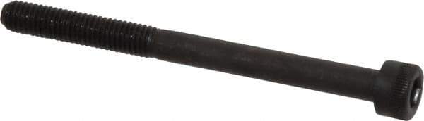 Made in USA - M5x0.80 Metric Coarse Hex Socket Drive, Socket Cap Screw - Grade 12.9 Alloy Steel, Black Oxide Finish, Partially Threaded, 60mm Length Under Head - Industrial Tool & Supply