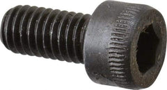 Made in USA - M6x1.00 Metric Coarse Hex Socket Drive, Socket Cap Screw - Grade 12.9 Alloy Steel, Black Oxide Finish, Fully Threaded, 12mm Length Under Head - Industrial Tool & Supply
