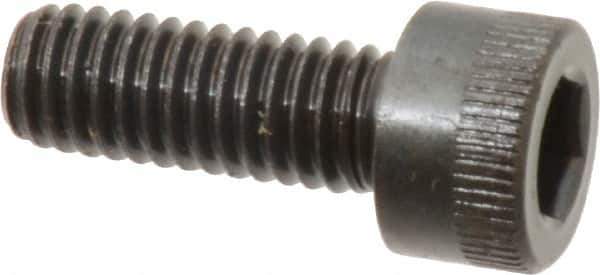 Made in USA - M6x1.00 Metric Coarse Hex Socket Drive, Socket Cap Screw - Grade 12.9 Alloy Steel, Black Oxide Finish, Fully Threaded, 16mm Length Under Head - Industrial Tool & Supply