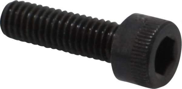 Made in USA - M6x1.00 Metric Coarse Hex Socket Drive, Socket Cap Screw - Grade 12.9 Alloy Steel, Black Oxide Finish, Fully Threaded, 20mm Length Under Head - Industrial Tool & Supply