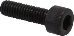 Made in USA - M6x1.00 Metric Coarse Hex Socket Drive, Socket Cap Screw - Grade 12.9 Alloy Steel, Black Oxide Finish, Fully Threaded, 20mm Length Under Head - Industrial Tool & Supply