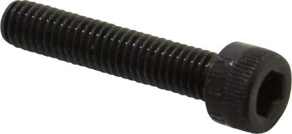Made in USA - M6x1.00 Metric Coarse Hex Socket Drive, Socket Cap Screw - Grade 12.9 Alloy Steel, Black Oxide Finish, Fully Threaded, 30mm Length Under Head - Industrial Tool & Supply